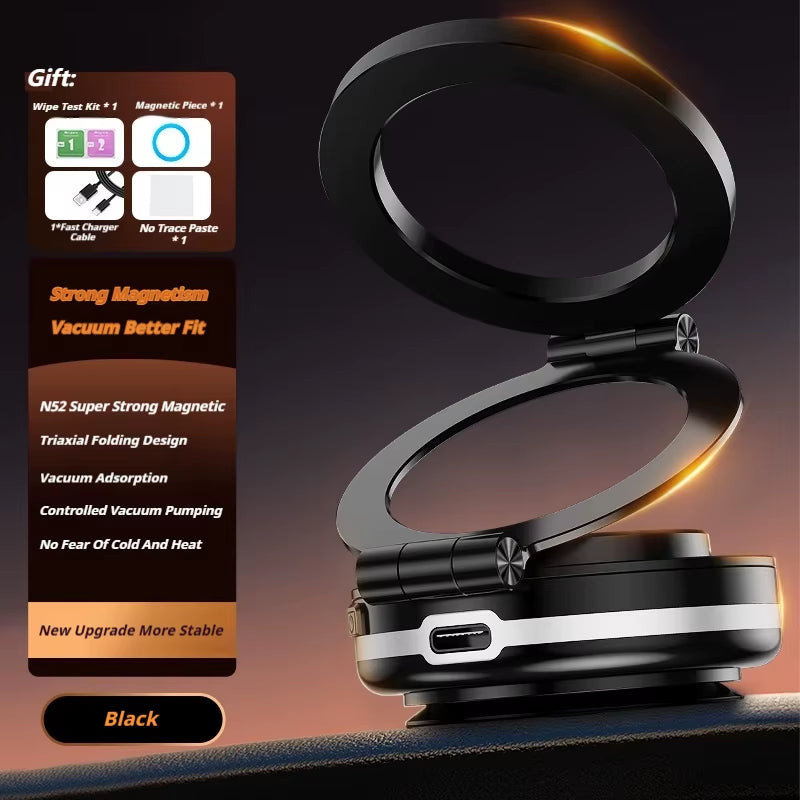 Nexor MagLock Pro – 360° Magnetic Vacuum Car Phone Mount