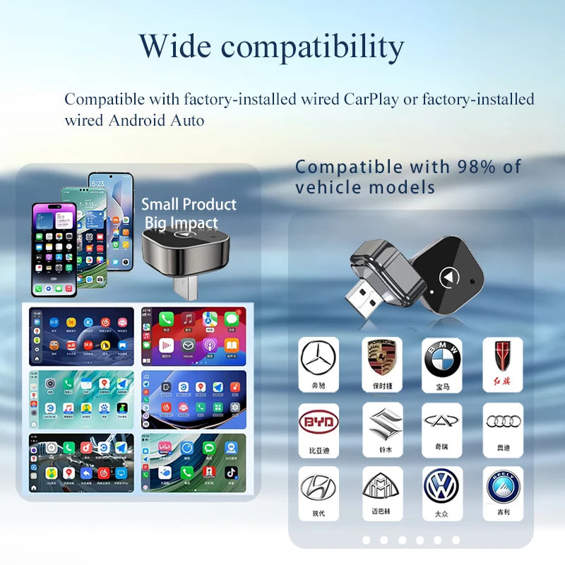 Nexor DriveLink – Wireless CarPlay & Android Auto Adapter