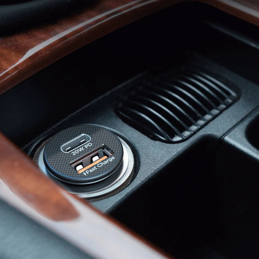 Nexor ChargeCore – Dual Fast Car Charger (USB-C PD + USB-A)