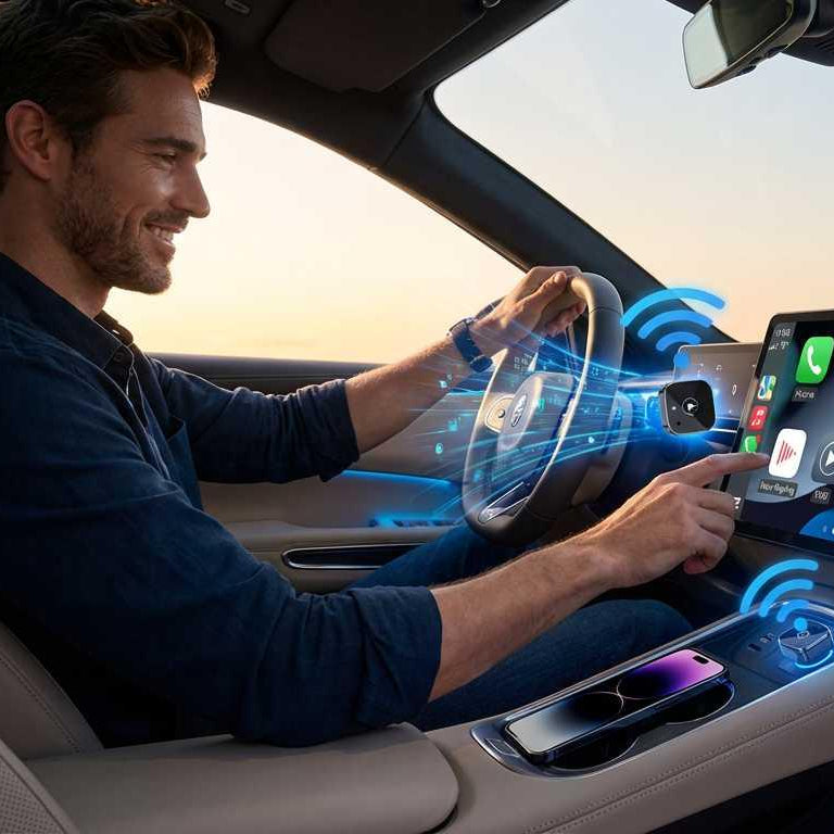 Nexor DriveLink – Wireless CarPlay & Android Auto Adapter